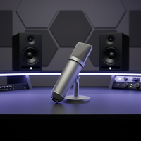 Microphone à condensateur à large diaphragme CM200 34 mm, microphone professionnel pour l'enregistrement en studio et la diffusion de podcasts