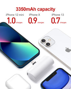 Power Bank Sottile Personalizzato Altamente Conveniente di Alta Qualità, Forma Unica a Capsula, 3350mAh, Mini Caricatore per iPhone, Vendita Calda - Product Image 2