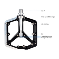 ZOYOSPORTS léger CNC en alliage d'aluminium adulte pédale de vélo étanche pour route et vtt anti-poussière pour VTT