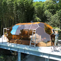 Nouveau 360 degrés hôtel de luxe bar club Star Spa Sunroom Dome Starry Garden Bubble House dôme tente