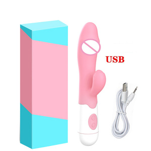 30 Modes USB Rechargeable Clitoris Stimulation Sex Toys Soft <strong>Rabbit</strong> G-spot <strong>Vibrator</strong> for Women - Product Image 6