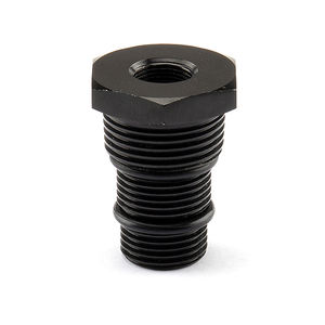 ชิ้นส่วนด้ายตัวกรองเชื้อเพลิงอลูมิเนียมสีดำสำหรับรถยนต์เชื่อมต่อกับปะเก็นซีล<span class=keywords><strong>2</strong></span>ตัว5/8-24ถึง3/4-16, 13/16-16, 3/4NPT - Product Image 1