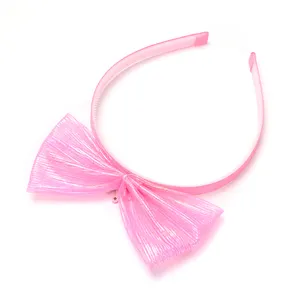 Crown Jewelryhair Hoop Bow Accesorios para el cabello lazos para el cabello Diadema para niños Tela Niños niñas Princesa fiesta Vestir diadema