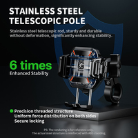 Support de téléphone pour vélo étanche, antivol, avec amortisseurs de vibrations, compatible avec les appareils photo, support de téléphone pour moto