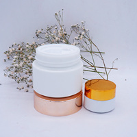 Fantaisie 20g 30g 50g Emballage Cosmétique En Verre Opale Blanc En Céramique Pot de Crème