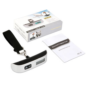 휴대용 110lb/50kg 미니 전자 매달려 무게 수하물 규모 디지털 여행 수하물 무게 규모 - Product Image 5