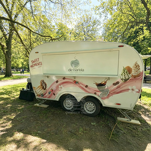 Vintage Food Truck <b>Small</b> <b>Coffee</b> Trailer Full Equipped Mobile Restaurant Pizza Beverage Hot Dog Food Cart - Product Image 6