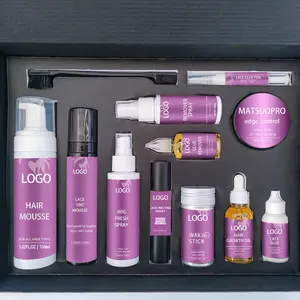 Meist verkaufte Haar verlängerung werkzeuge Strong Hold Lace Glue Wasserdichter Perücken kleber Spray Lace Adhesive Hair Care Set