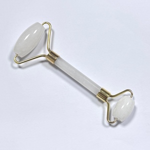 Factory Sale Guasha Facial Tool <b>Jade</b> Beauty Massager Natural <b>Jade</b> <b>Roller</b> Gua Sha White <b>Jade</b> Gua Sha Se - Product Image 6