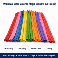 Lot de 100 ballons magiques en latex torsadés 260, Globos, ballons pour enfants, Noël, loisirs créatifs, fournitures pour fêtes d'anniversaire d'enfants