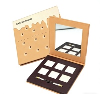 Palette de fards à paupières cosmétiques, ambre glacé, maquillage des yeux, vente en gros personnalisée