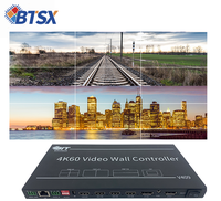 Conmutador de Procesador de Video BIT-VWC-409R de 4 Entradas y 9 Salidas, 1x9, 3x3, 2x9, 3x4, 2x6, 4K60, Controlador de Video Wall Giratorio para TV