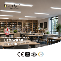 Luminaire LED enroulable 2FT 4FT UL DLC pour plafond, installation facile, haute efficacité, sans scintillement, pour espaces commerciaux et garages