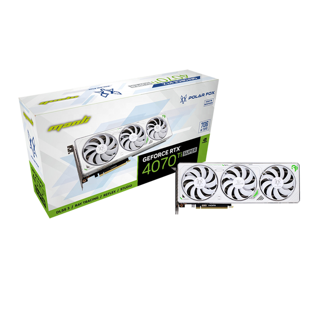 New Manli Polar Fox RTX4070 Ti Super 16GB GDDR6X GPU Gaming Graphics Card RTX 4080 Super RTX 4070 Ti Super RTX 4080 Video Cards