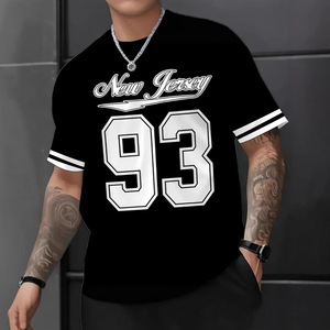 T-shirt Homme Oversize King 93 à Manches Courtes en Coton Jersey Respirant, Design Tendance Imprimé 2026 - Product Image 2