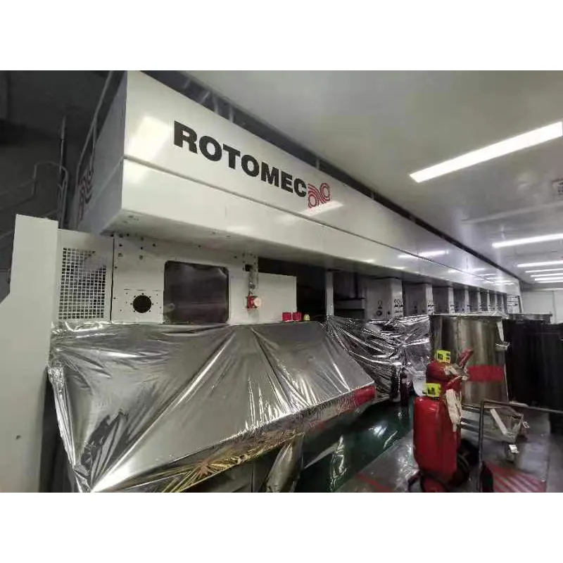 יד שנייה אירופאי made ROTOMEC מותג 1250mm 9 צבע אלס gravure הדפסת מכונה