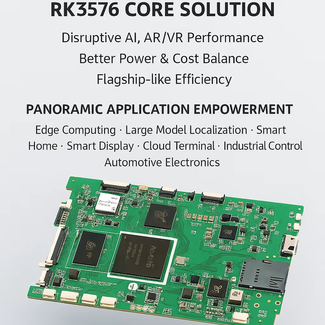 Portworld P76S01 High-Performance Octa-Core AIoT Processor Board with RK3576