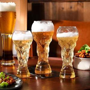 Gobelet à bière écologique Hercules moderne, <span class=keywords><strong>grande</strong></span> capacité, <span class=keywords><strong>sans</strong></span> poignée ni couvercle, en verre borosilicate de haute qualité pour bars, Coupe du monde de football - Product Image 4