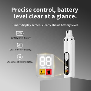 Novo Cortador de Unhas Digital Elétrico Portátil para Cães e Gatos, Baixo Ruído, 2 Velocidades com Luz LED, Recarregável via USB - Product Image 2