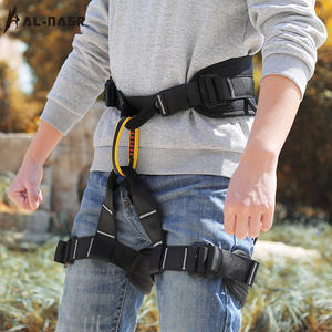 Arnés de medio cuerpo Al-Nasr con anillo en D de acero y soporte de cintura ajustable para escalada y protección contra caídas - Product Image 2