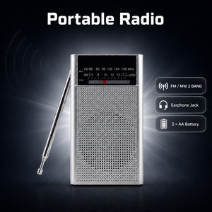 <span class=keywords><strong>Radio</strong></span> Portatile Mini Tascabile AM FM a <span class=keywords><strong>2</strong></span> Bande OEM ODM CE RoHS con Logo Personalizzato Vendita Diretta dalla Fabbrica - Product Image 1