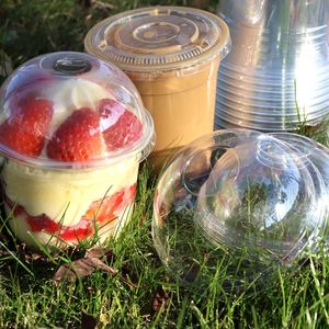 Low Price Manufacturer Wholesale Disposable 12oz 14oz 16oz 18oz 20oz 24oz PET Cold Coffee <b>Plastic</b> Glass <b>Cup</b> with Lid and Straws - Product Image 1