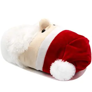 Z251 semelle antidérapante hiver enfant noël père noël pantoufle Ultra chaud polaire doublure hiver pantoufle pour enfant