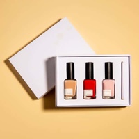Boîte d'emballage de vernis à ongles en Gel en Carton pliable de luxe personnalisé avec Logo