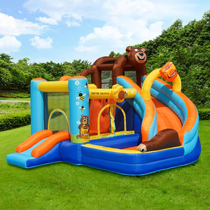 Bền Oxford Vải Dễ Thương Gấu Nảy Lâu Đài Inflatable Lâu Đài <span class=keywords><strong>Bouncy</strong></span> Nhà Bị Trả Lại Với Bóng Hồ Bơi Lâu Đài Bơm Hơi - Product Image 6