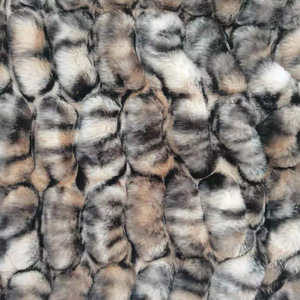 LongFine lumière luxe vison Deluxe lapin homme fait artificielle fausse fourrure polaire hiver cravate teinture Spandex polaire canapé couverture tissu - Product Image 2