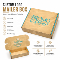 Caja de Embalaje de Papel Corrugado Ecológica para Envíos por Correo, con Logotipo Personalizado Impreso, para Embalaje de Productos de Cuidado de la Piel/Belleza/Ropa