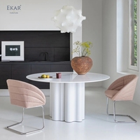 EKAR-Table de salle à manger de luxe Lumina Sculpta, meubles de salle à manger sculpturaux assemblés minimalistes