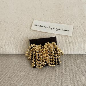 Borla de moda Cuenta de alta calidad 18K Chapado en oro Invierno Hipoalergénico Acero inoxidable 316L Pendientes de aro geométricos Oro blanco - Product Image 3