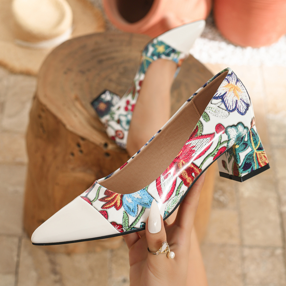 Inch Heel Shoes High Quality Women's Sandals Pumps