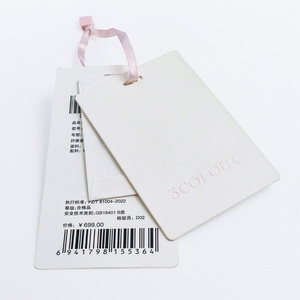 Custom Embossed Hang <strong>Tags</strong> with Colored Paper Design Luxury Textured <strong>Material</strong> for Garment Industry and Fashion Accessories - Product Image 4