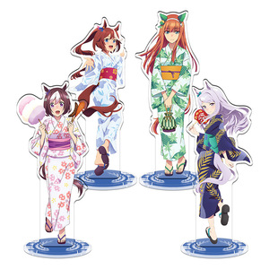 52 Estilos de Figuras de Anime Uma <span class=keywords><strong>Musume</strong></span>, Base Acrílica para Exhibición, Modelo de Escritorio, Adorno de Regalo - Product Image 6
