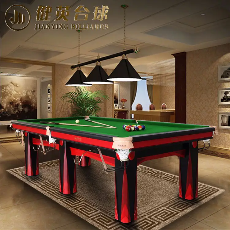 Modern International Standard Solid Wood Multi Game Luxury Snooker Table 12ft Billiard