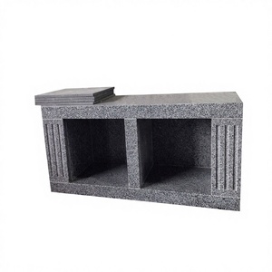 Proveedores y fabricantes de nichos de columbario de granito, 2 nichos de columbario de granito gris + columbario con puertas negras - Product Image 5