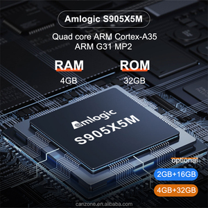 Amlogic S905X5M โปรเซสเซอร์ Quad-core 4K Ultra HD สตรีมมิ่งแอนดรอยด์14 5GHz สำหรับ HDR10สัญญาณเสียง/วิสัยทัศน์ + กล่องสมาร์ททีวีมีเดีย - Product Image 2