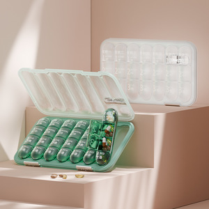 Pilulier personnalisable avec logo, distributeur de médicaments portable, pilulier 7 jours par semaine, rappel de médicaments, rappel de repas, pour les personnes qui ont tendance à oublier - Product Image 4