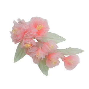 25 nouvelles pinces à cheveux artisanales au design original, motif begonie rose printanière, accessoires de maquillage et de coiffure de style chinois pour Hanfu - Product Image 5