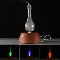 Diffuseur d'arômes en verre naturel de luxe, nouvel appareil électroménager français, vente chaude, humidificateur ultrasonique élégant, huile aromatique en bois