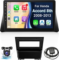 Autoradio Android pour 2008-2013, écran tactile, navigation GPS, lecteur multimédia avec Android Auto et CarPlay