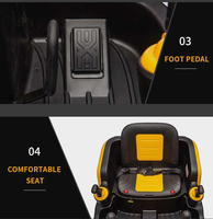 Promo Panas 2026 Excavator Elektrik Anak 12V12AH 555*2 Motor Ukuran Besar Remote Control Mainan Mobil Konstruksi Penggali untuk Balita