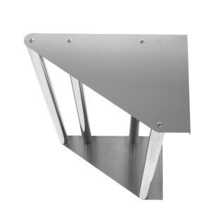 Estante de Pared con Marco Tubular de Acero Inoxidable, Estante de Almacenamiento Comercial para Cocina, Restaurante, Hotel y Servicios de Catering - Product Image 3
