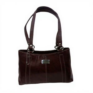 Bolso de Mano de Cuero Vacuno Genuino Vintage de Lujo para Mujer, Marca BS INTERNATIONAL, con Cierre de Cremallera, Impermeable, para San Valentín, Venta al Por Mayor - Product Image 1