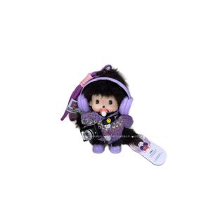 Porte-clés en peluche Mengqiqi - Accessoire de sac à main avec tenue mignonne interchangeable multi-style, peluche lumineuse avec appareil photo Munchi - Product Image 2