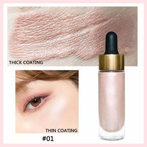 2024 OEM Popular resaltador líquido brillo textura suave cara cuerpo encendedor cosméticos maquillaje <span class=keywords><strong>gotas</strong></span> iluminadoras - Product Image 4