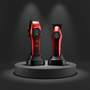 Nuevo Set Profesional de Cortadora y Recortadora de Cabello Inalámbrica con Motor BLDC y Cuchillas DLC, Máquinas de Barbería - Product Image 1