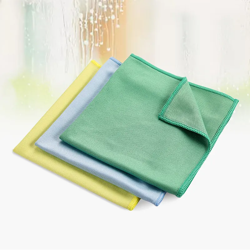 Grosir Pabrik kain pembersih kaca jendela Microfiber handuk mobil serat mikro handuk pengering kain microfiber
